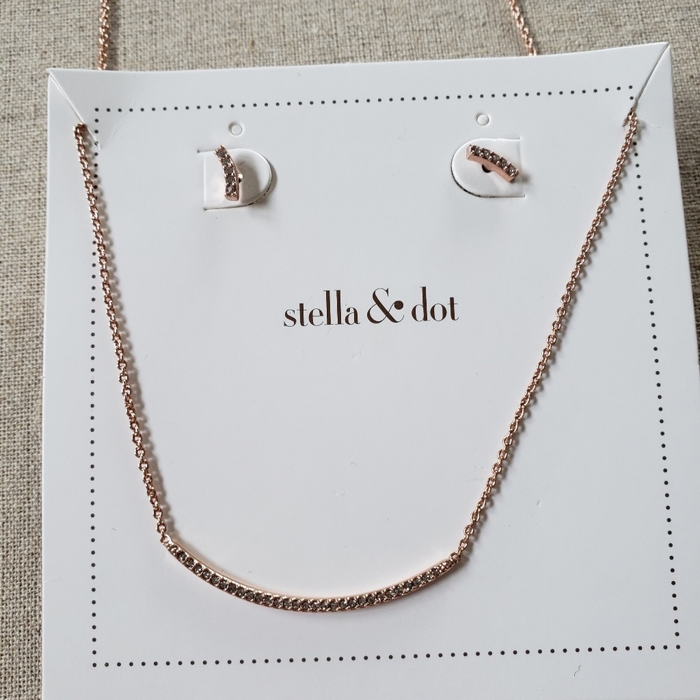 Stella & Dot  Rose gold set
